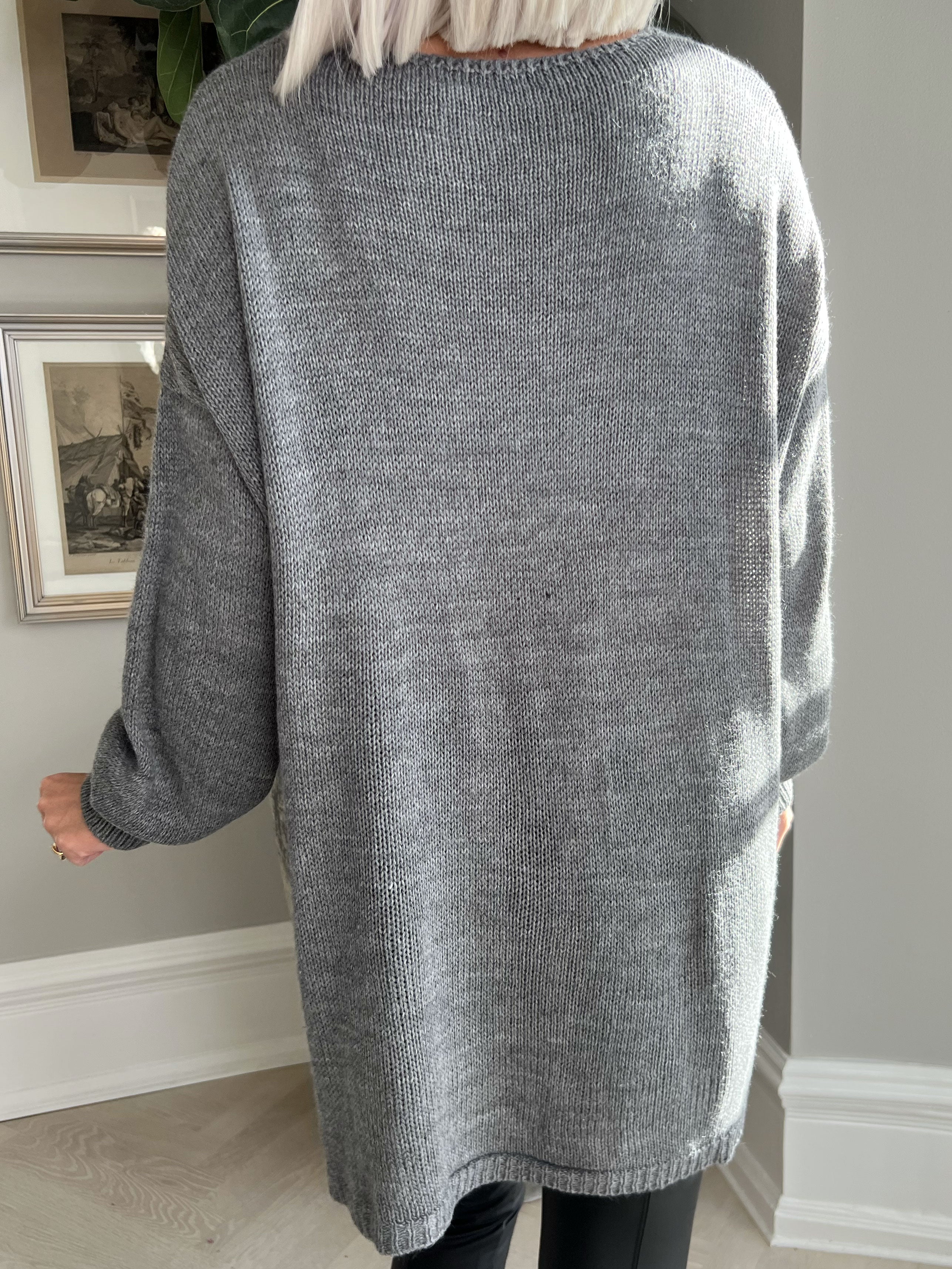 Mickey - Plus size Stickad blus med motiv